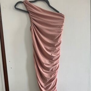 ONE SHOULDER MIDI DRESS